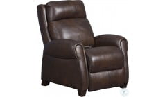 Edwin Wenlock Fudge Leather Recliner From Barcalounger Coleman Furniture