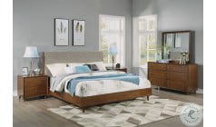 Ralene Dark Brown Upholstered Platform Storage Bedroom Set From Ashley Coleman Furniture