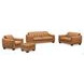 Baylor Cinnamon Leather Upholstered Rectangular Ottoman
