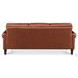 Soleil Brandy Leather 80" Sofa