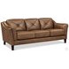 Cassie Latte Leather 84" Sofa