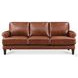 Soleil Brandy Leather 80" Sofa