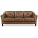 Cassie Latte Leather 84" Sofa