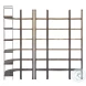 Taunton Brown Wood 6 Shelving Unit
