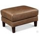 Cassie Latte Leather Upholstered Rectangular Ottoman
