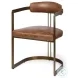 Hollyfield Brown Leather Dining Chair