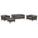 Trix Ash Leather Upholstered Lounge Chair