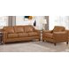 Isla Cognac Leather Upholstered Accent Chair