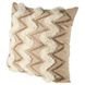 Duston II Tan and White Decorative Pillow Cover