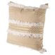 Duston III Tan and White Decorative Pillow Cover