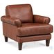 Soleil Brandy Leather Upholstered Lounge Chair