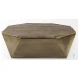 Esagono Clad Reclaimed Wood And Gold Metal Octagonal Coffee Table