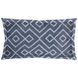 Boswell III Blue 14 x 26" Diamond Patterned Pillow Cover