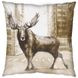 Northstreet II Brown Moose Decorative Pillow Cover