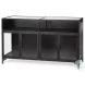 Pender Black Glass Door Display Cabinet