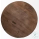 Triumph Brown Solid Wood And Black Metal 40" Round Coffee Table