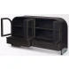 Gehry Dark Brown Metal 4 Cabinet Door Sideboard