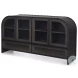 Gehry Dark Brown Metal 4 Cabinet Door Sideboard