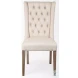 Mackenzie Cream Plush Linen Dining Chair