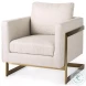 Rupert Cream Poly Linen Accent Chair