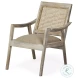Teryn Cream Linen Accent Chair