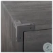 Ward Brown Wood And Iron 3 Drawer Accent Cabinet
