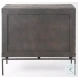 Ward Brown Wood And Iron 3 Drawer Accent Cabinet