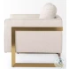 Rupert Cream Poly Linen Accent Chair
