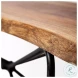 Papillion Natural Wood And Black Iron Bench