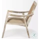 Teryn Cream Linen Accent Chair