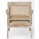 Teryn Cream Linen Accent Chair