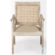 Teryn Cream Linen Accent Chair