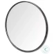 Piper Black Large Round Wall Mirror