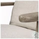 Olympus Beige Fabric Accent Chair