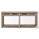 Harrelson Brown Wood 4 Drawer Console Table