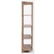Turnbull Light Brown Wood 4 Shelf Shelving Unit