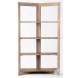 Turnbull Light Brown Wood 4 Shelf Shelving Unit