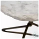 Pinera Irregular White Marble And Gold Metal Coffee Table