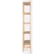 Taylin Light Brown Solid Wood Open Bookshelf