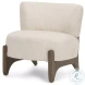 Vyra Cream Fabric Accent Chair