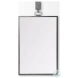 Grimm Gray Rectangular Mirror with Decorative Hook
