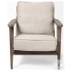 Olympus Beige Fabric Accent Chair
