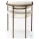 Parker Cream Fabric And Gold Metal Dining Chair
