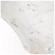 Pinera Irregular White Marble And Gold Metal Coffee Table