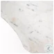 Pinera Irregular White Marble And Gold Metal Accent Table