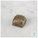 Pinera Irregular White Marble And Gold Metal Accent Table