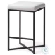 Frodo White Fabric Counter Height Stool
