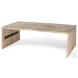 San Brown Solid Wood Rectangular Coffee Table