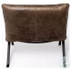 Flavelle Brown Leather Accent Chair