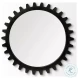 Alloy Cog Black 37" Round Mirror